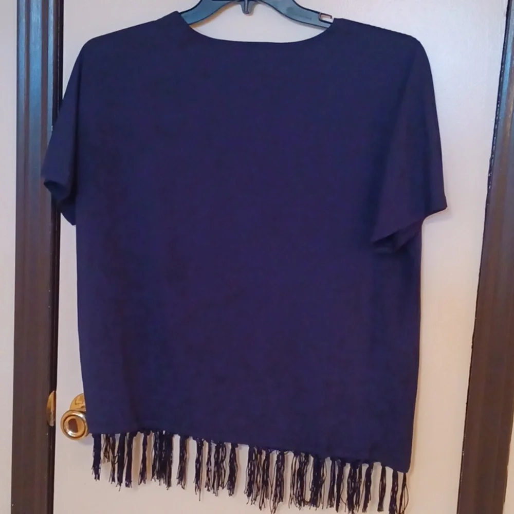 Chicos Easywear fringe top - Picture 2 of 7